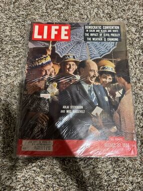 LIFE MAGAZINE AUGUST 27 1956 VINTAGE STEVENSON ROOSEVELT